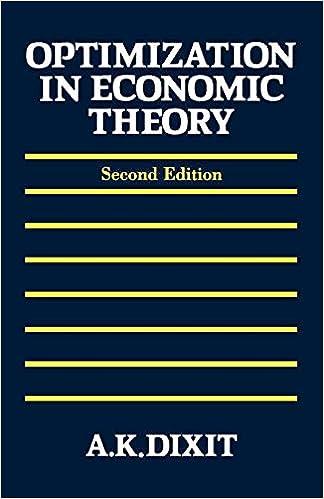 optimization in economic theory 2nd edition avinash k. dixit 0198772106, 978-0198772101