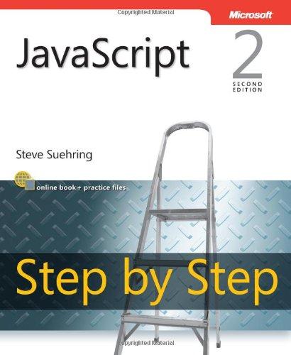 javascript step by step 2nd edition steve suehring 0735645523, 978-0735645523