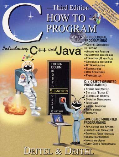 c how to program 3rd edition harvey m. deitel, paul j. deitel 0130895725, 978-0130895721