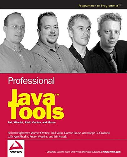 professional java tools for extreme programming 1st edition richard hightower, warner onstine, paul visan,