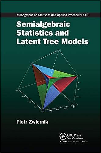 semialgebraic statistics and latent tree models  monographs on statistics & applied probability 146 1st