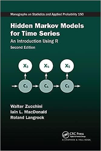 hidden markov models for time series an introduction using r monographs on statistics and applied probability