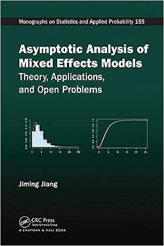 asymptotic analysis of mixed effects models theory applications and open problems  monographs on statistics