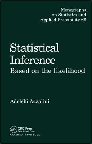 statistical inference based on the likelihood  monographs on statistics and applied probability book 68 1st