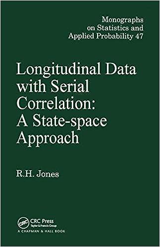 longitudinal data with serial correlation  monographs on statistics and applied probability book 47 1st