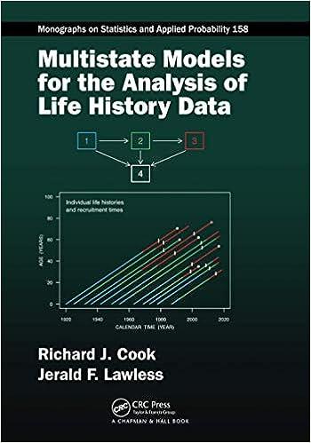 multistate models for the analysis of life history data  monographs on statistics and applied probability