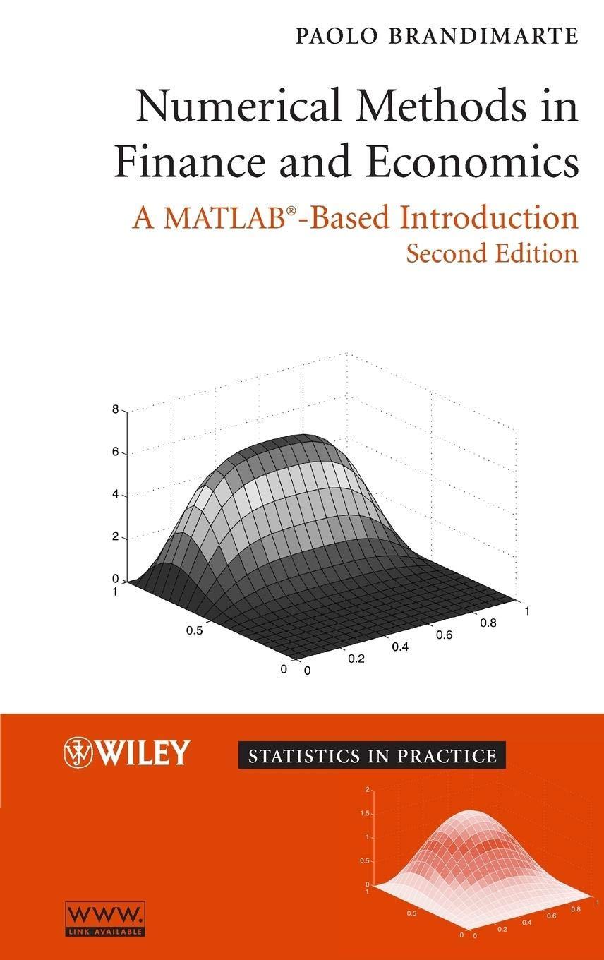 numerical methods in finance and economics a matlab based introduction 2nd edition paolo brandimarte