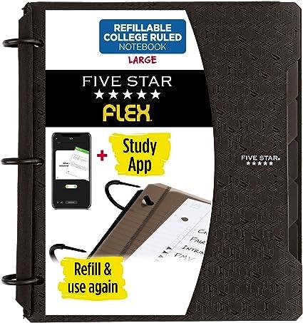 five star flex refillable notebook  five star b086m2cr5d