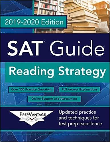 sat guide reading strategy 2019-2020 2020 edition prepvantage 1731085214, 978-1731085214