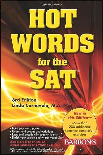 hot words for the sat 3rd edition linda carnevale 0764136321, 978-0764136320