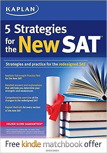 5 strategies for the new sat 1st edition kaplan 1625235879, 978-1625235879