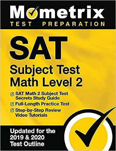 sat subject test math level 2 updated for the 2019 and 2020 2020 edition mometrix college credit test team