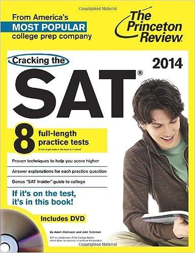 cracking the sat with 8 practice tests 2014 2014 edition princeton review 0307945626, 978-0307945624