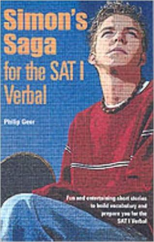 simons saga for the new sat verbal 1st edition philip geer 0764122002, 978-0764122002