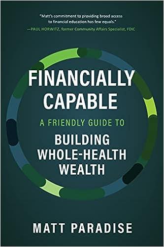 financially capable a friendly guide to building whole health wealth 1st edition matt paradise 8987943700,