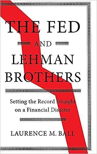 the fed and lehman brothers setting the record straight on a financial disaster studies in macroeconomic
