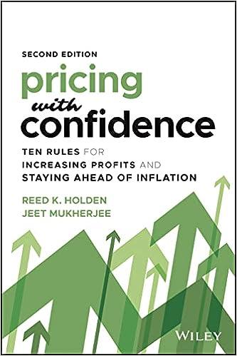 pricing with confidence ten rules for increasing profits and staying ahead of inflation 2nd edition reed k.