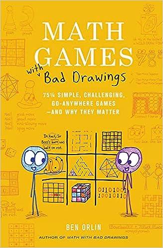 math games with bad drawings 75 1/4 simple challenging go-anywhere games and why they matter 1st edition ben
