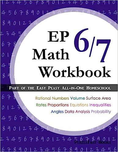 ep math 6/7 workbook part of the easy peasy all in one homeschool 1st edition puzzlefast, lee giles