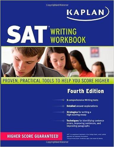 sat writing workbook 4th edition kaplan 1419550705, 978-1419550706