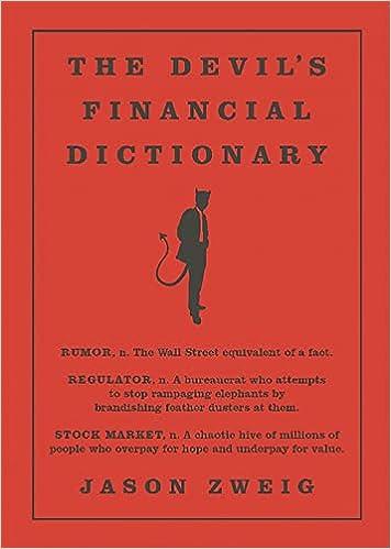 the devils financial dictionary 1st edition jason zweig 1610396995, 978-1610396998