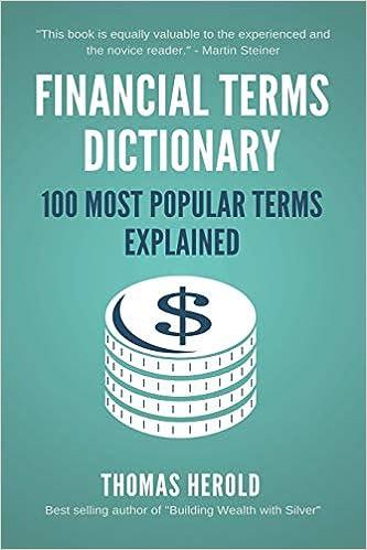 financial terms dictionary 100 most popular terms explained 1st edition thomas herold 1521734410,
