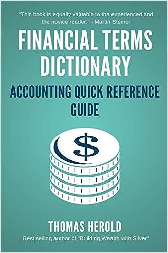 financial terms dictionary accounting quick reference guide 1st edition thomas herold, wesley crowder