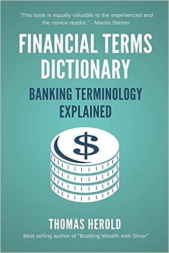 financial terms dictionary banking terminology explained 1st edition thomas herold, wesley crowder