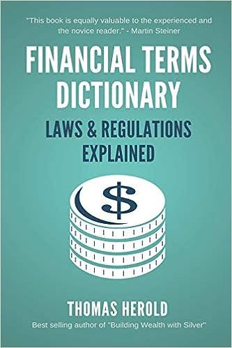 financial terms dictionary laws and regulations explained 1st edition thomas herold, wesley crowder