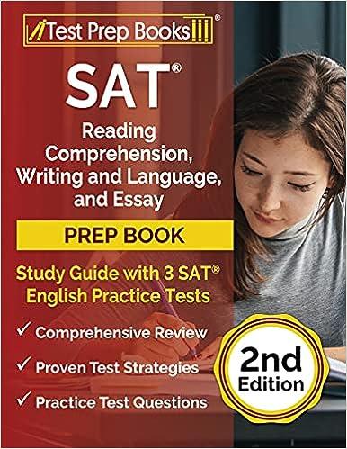 sat reading comprehension writing and language and essay prep book study guide with 3 sat english practice