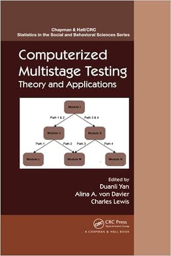computerized multistage testing theory and applications 1st edition duanli yan , alina a. von davier, charles