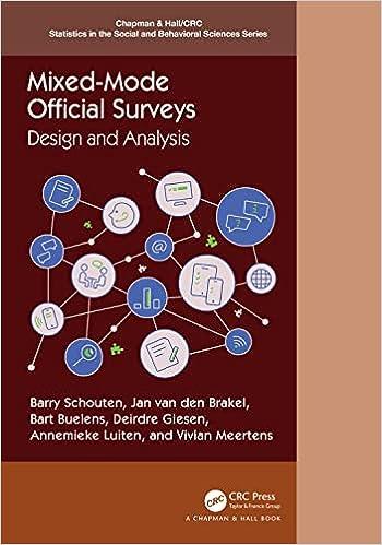 mixed mode official surveys design and analysis 1st edition barry schouten, jan van den brakel , bart