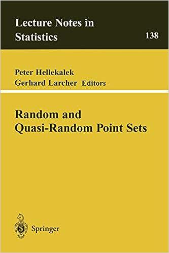 random and quasi-random point sets 1st edition peter hellekalek, gerhard larcher, j. beck 0387985549,