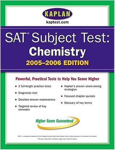 sat subject tests chemistry 2005-2006 2006 edition kaplan 0743265319, 978-0743265317