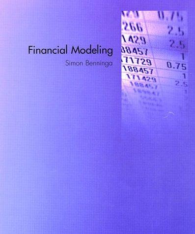 financial modeling 1st edition simon benninga, benjamin czaczkes 0262024373, 978-0262024372