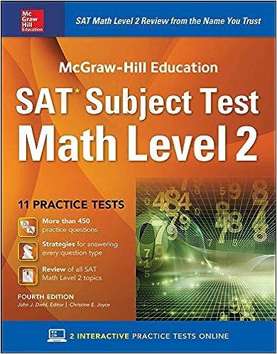 sat subject test math level 2 4th edition john diehl 1259583732, 978-1259583735