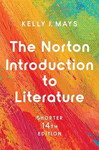 the norton introduction to literature 14th edition kelly j. mays 0393886301, 978-0393886306