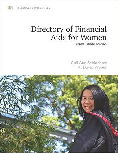 directory of financial aids for women 2020-22 edition 1st edition gail anne schlachter, r. david weber