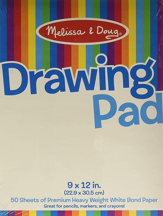 melissa & doug drawing paper pad for kids  melissa & doug b01aw5v7pe
