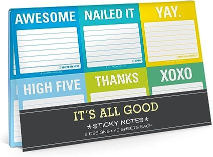 knock knock its all good sticky note packet  knock knock b01f2q75qi