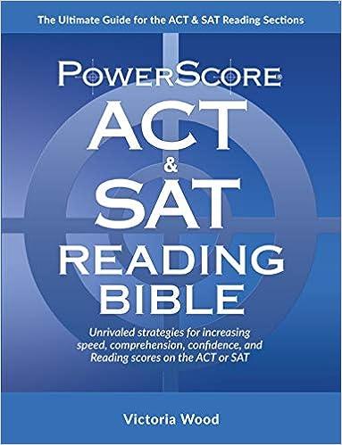 power score act and sat reading bible 1st edition victoria wood 0990893480, 978-0990893486