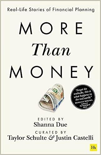 more than money real life stories of financial planning 1st edition justin castelli, taylor schulte, shanna