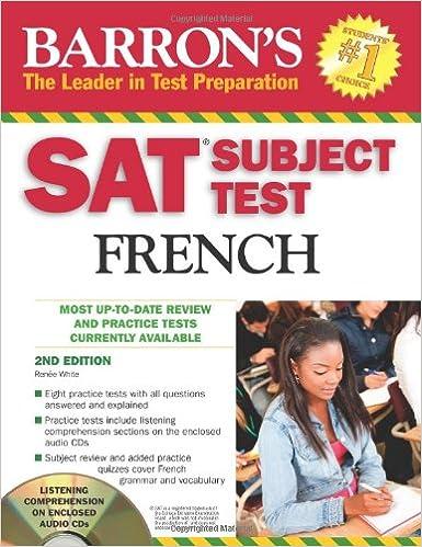 barrons sat subject test french 2nd edition renÃ©e white 0764196731, 978-0764196737