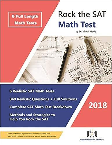 rock the sat math test 2018 2018 edition vishal mody 1535352272, 978-1535352277