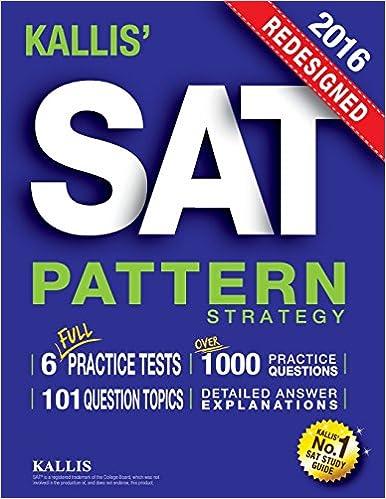 SAT Pattern Strategy 2016