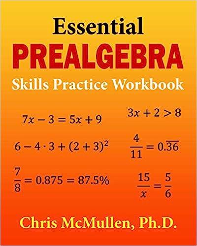 essential prealgebra skills practice workbook 1st edition chris mcmullen 1941691080, 978-1941691083