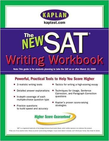 the new sat writing workbook 1st edition kaplan 0743260333, 978-0743260336