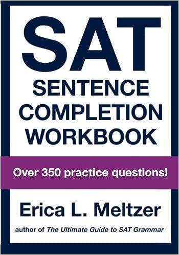 sat sentence completion workbook 1st edition erica meltzer 149218005x, 978-1492180050