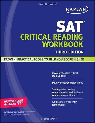 sat critical reading workbook 3rd edition kaplan 1419552120, 978-1419552120