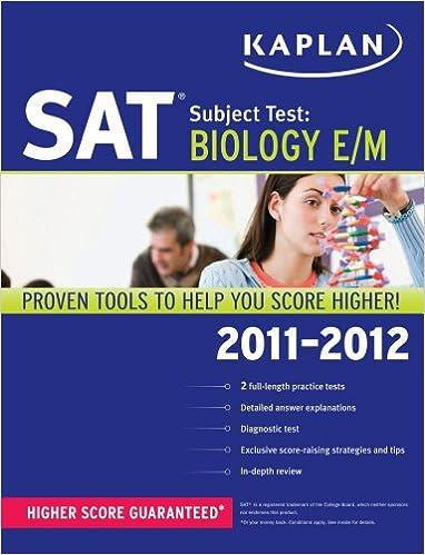 sat subject test biology e/m 2011-2012 2012 edition kaplan 1607148684, 978-1607148685